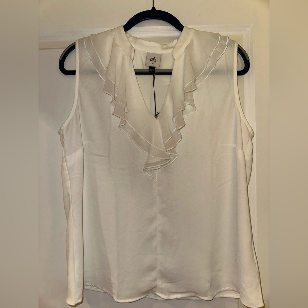 White Cabi blouse